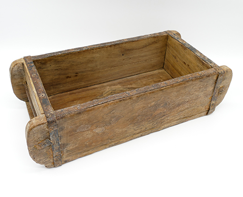 alte Ziegelform Hartholz Schale Pflanzgefäß Pflanzkasten Dekokasten